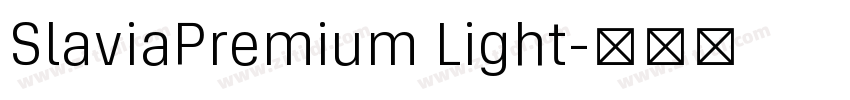 SlaviaPremium Light字体转换